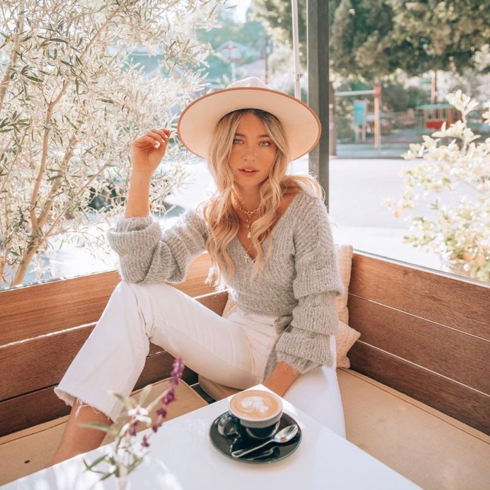 NWT 12th Tribe No Lies Grey Wrapped Sweater